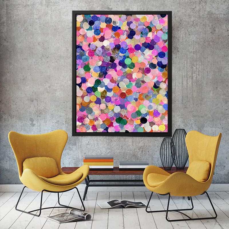 Abstract Circles Dot Painting