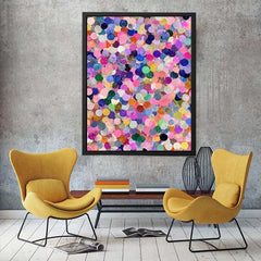 Abstract Circles Dot Painting