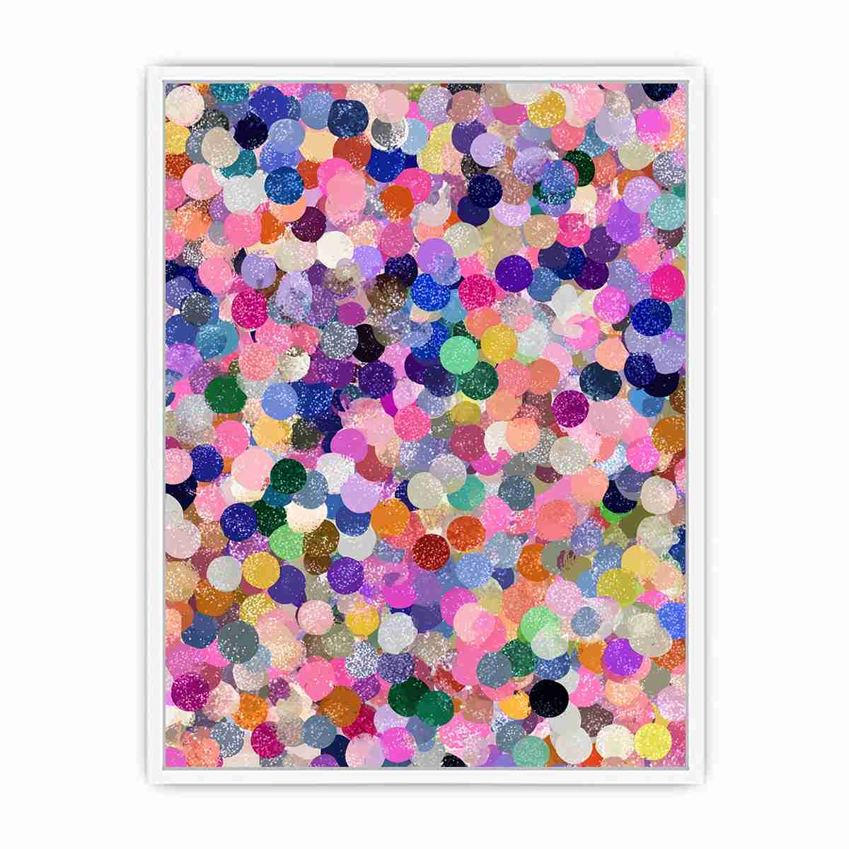 Abstract Circles Dot Painting    canvas print