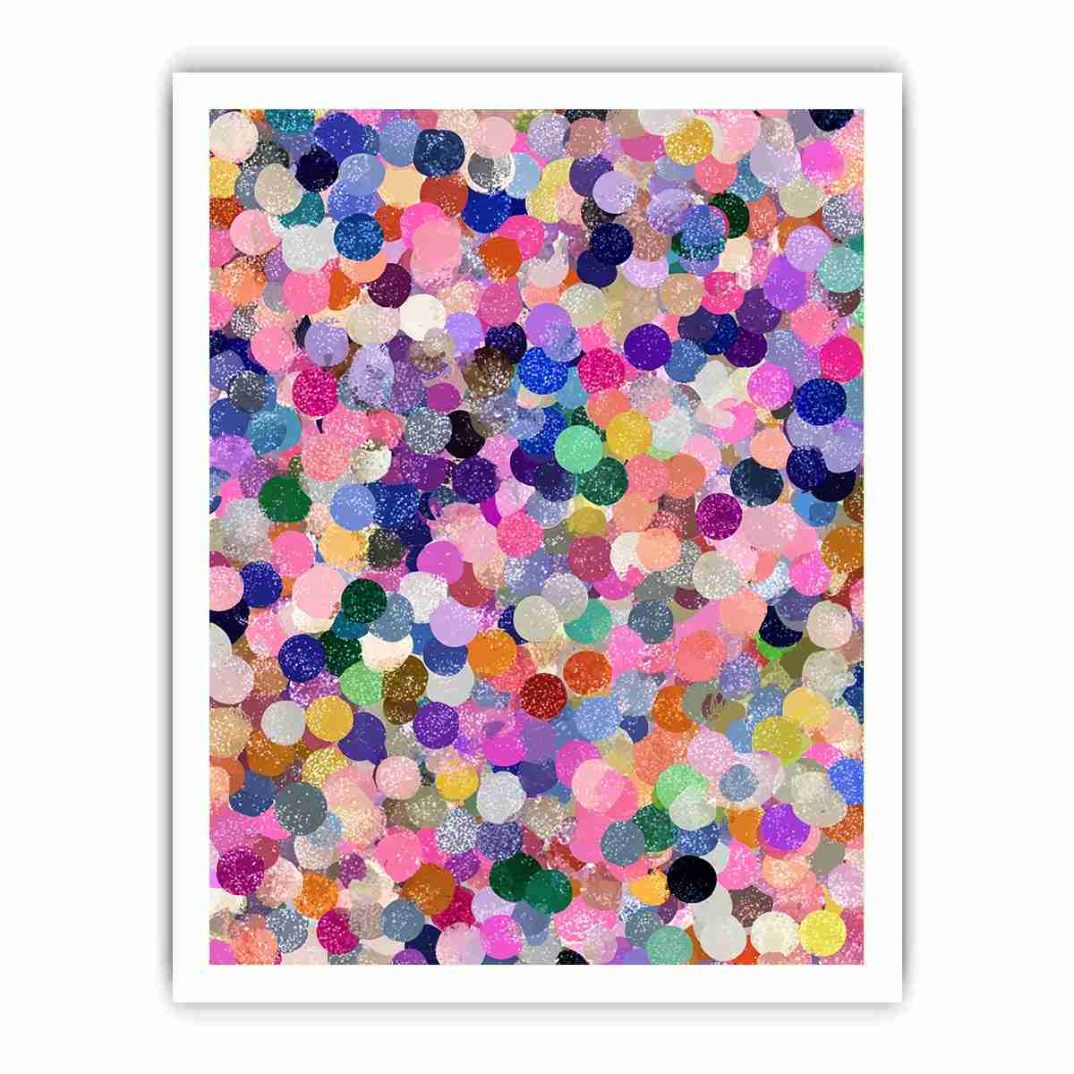 Abstract Circles Dot Painting