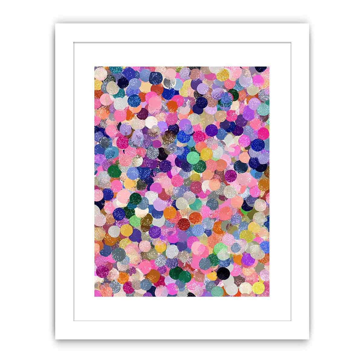 Abstract Circles Dot Painting   Painting