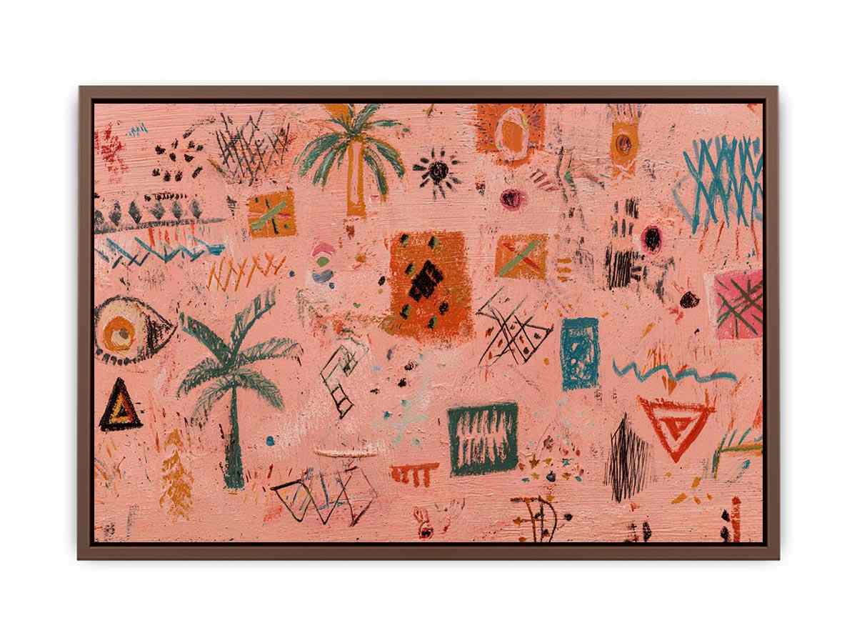 Dust of the Ancestors Dot Painting  Art Print