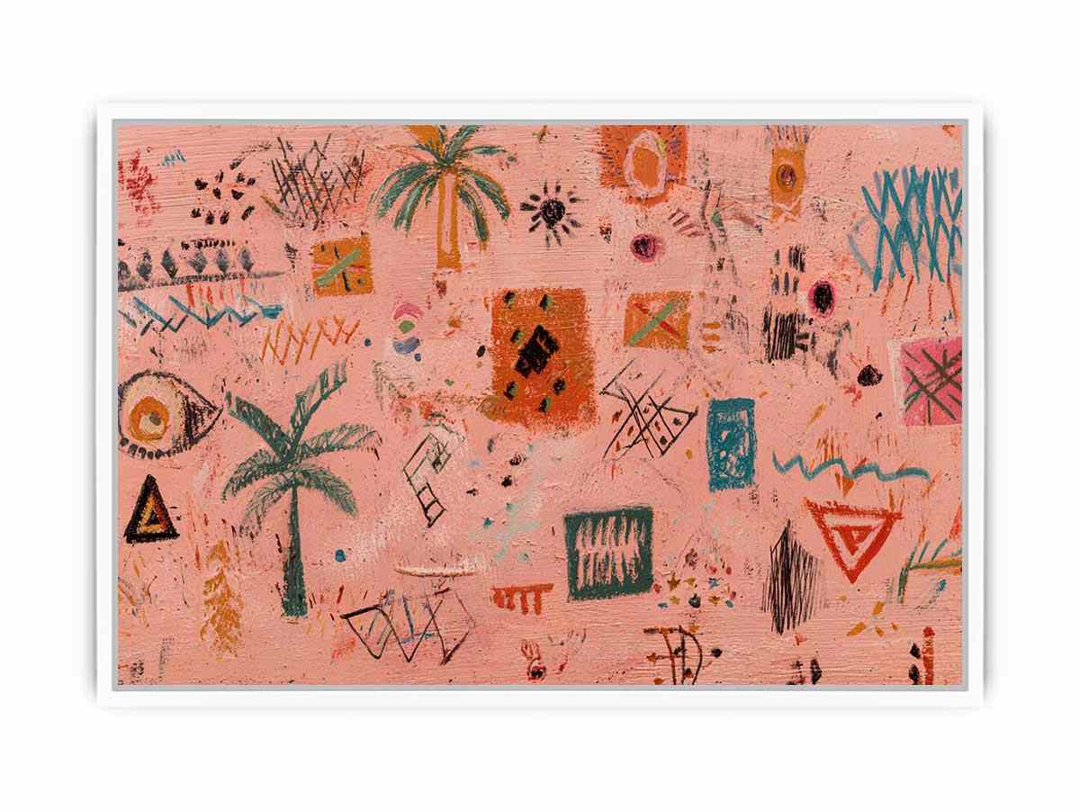 Dust of the Ancestors Dot Painting   canvas print