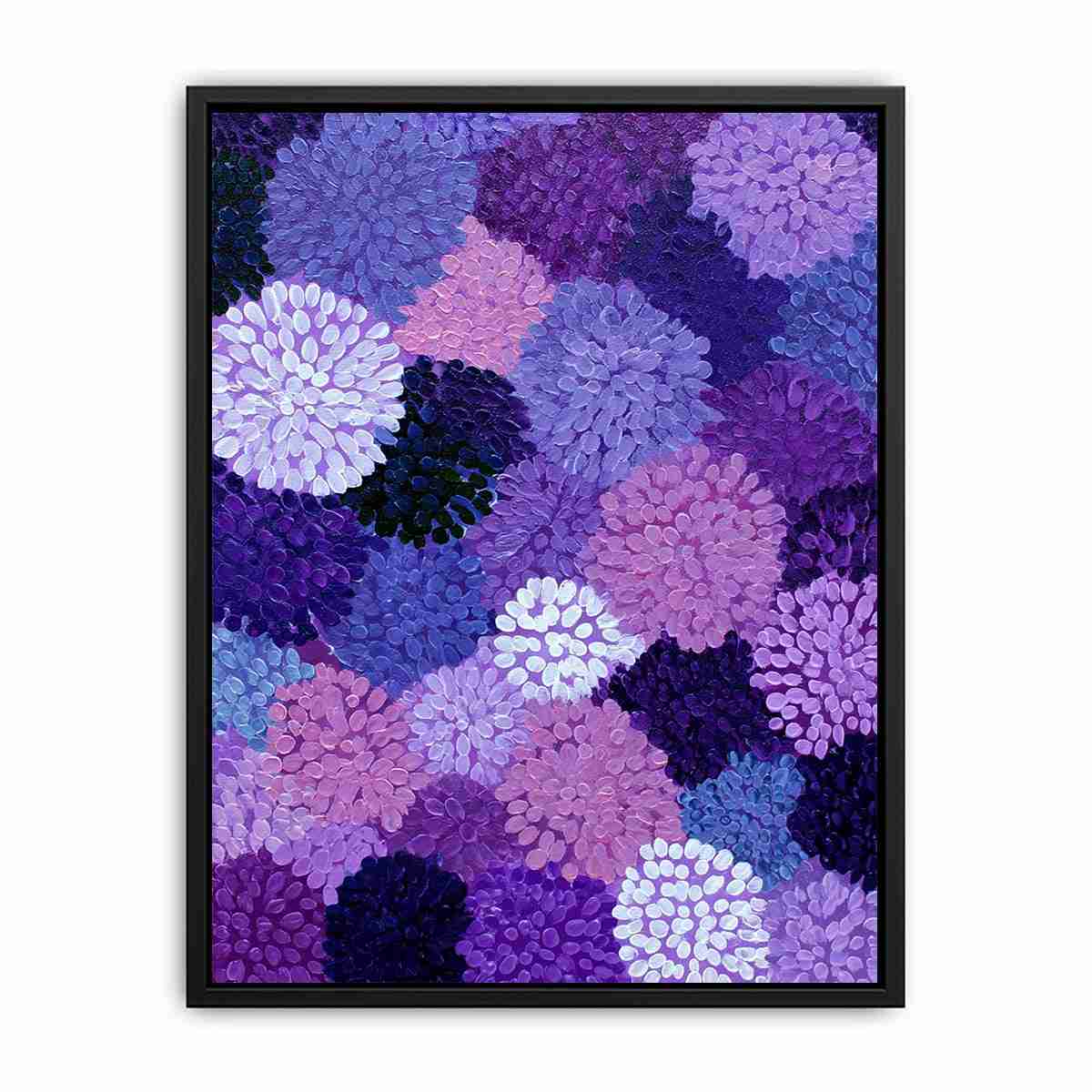 Breathing Circles Abstract Flowers Painting