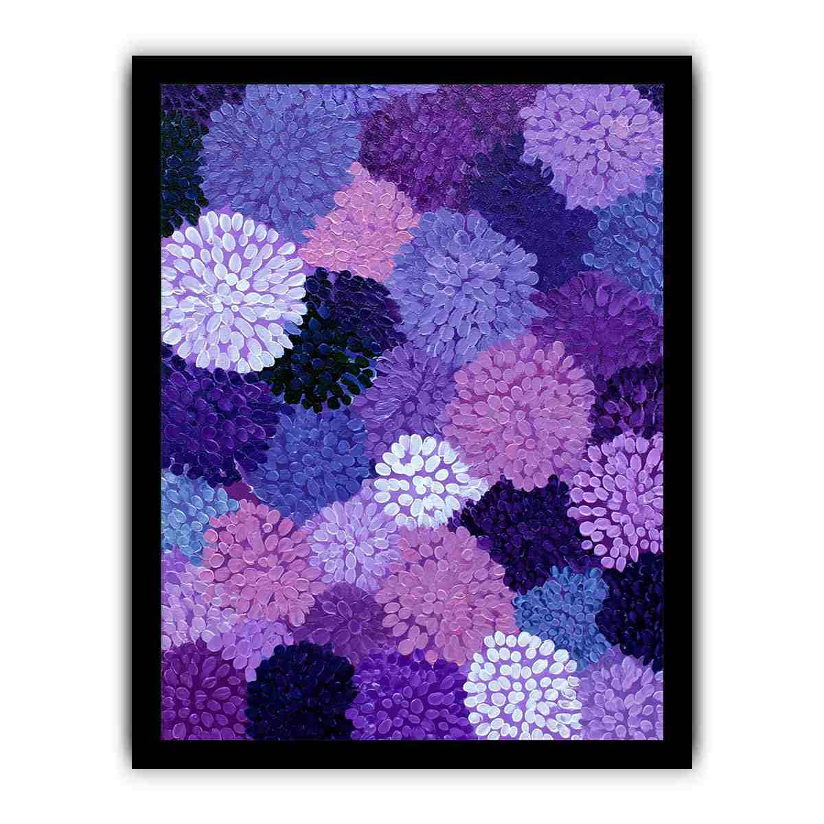 Breathing Circles Abstract Flowers Painting