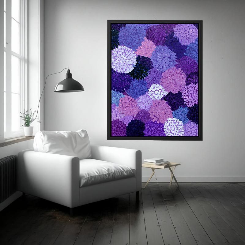 Breathing Circles Abstract Flowers Painting