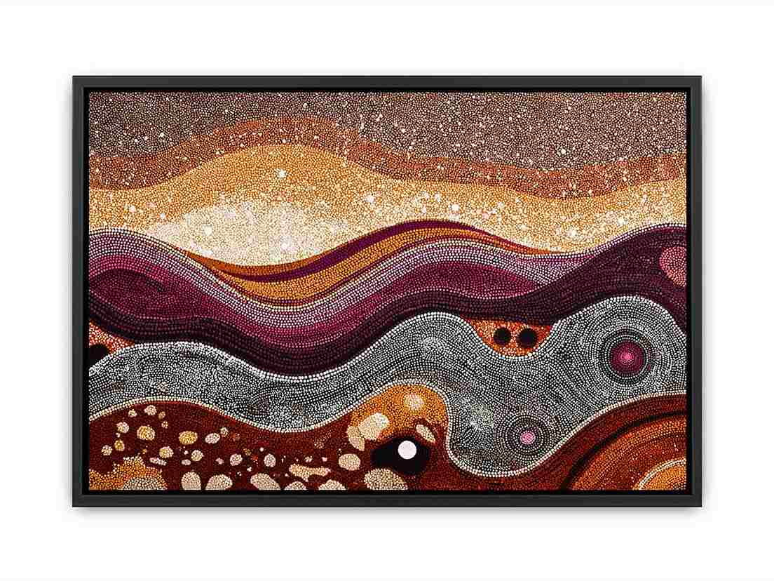 Traces of Infinity Dot Painting