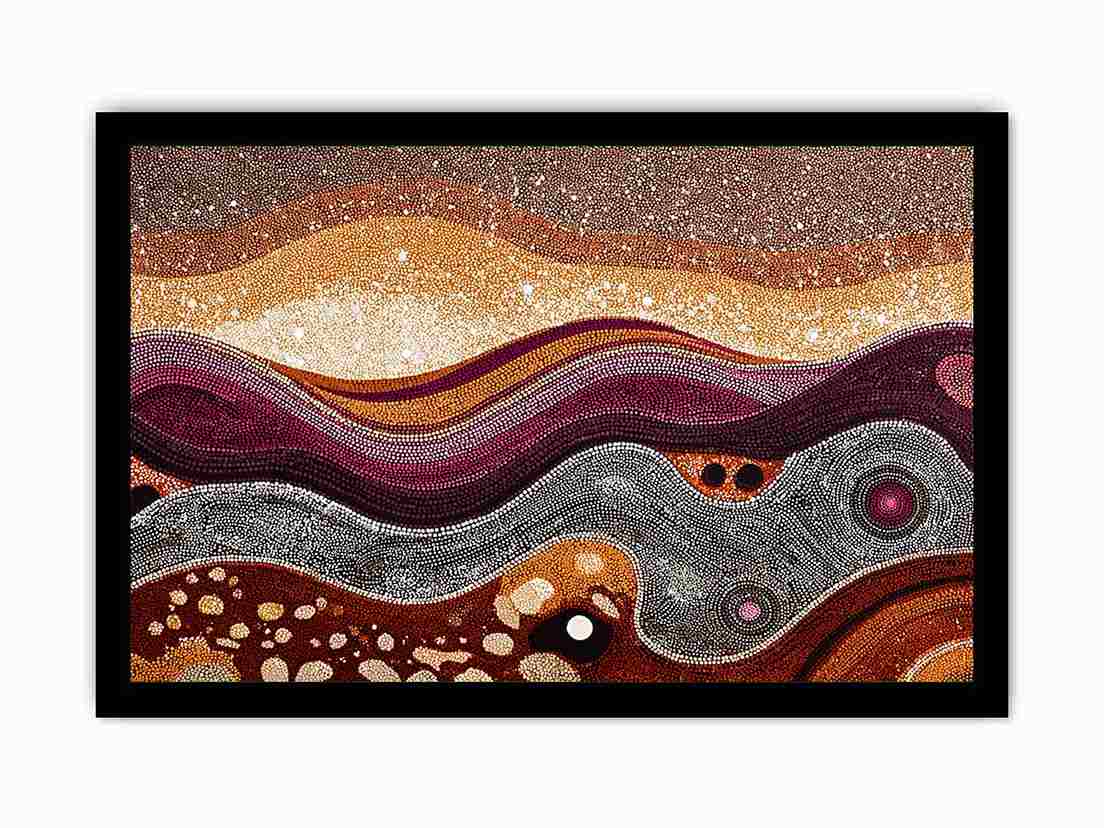 Traces of Infinity Dot Painting