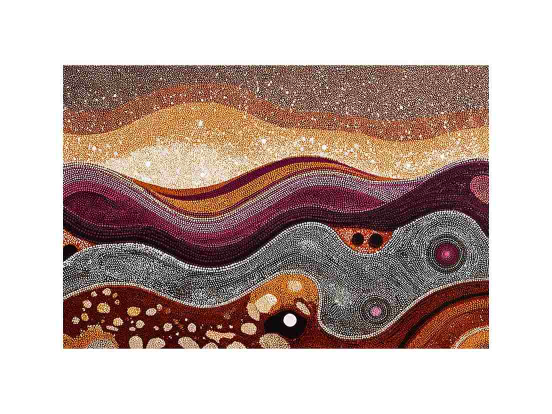 Traces of Infinity Dot Painting