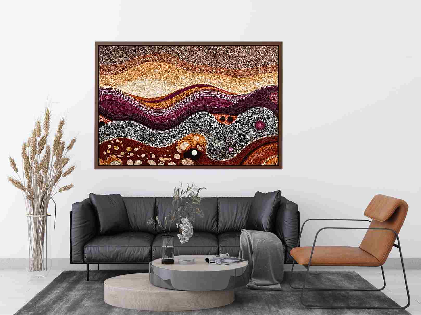 Traces of Infinity Dot Painting