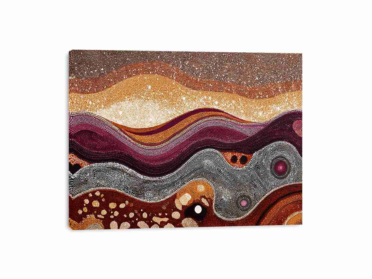 Traces of Infinity Dot Painting