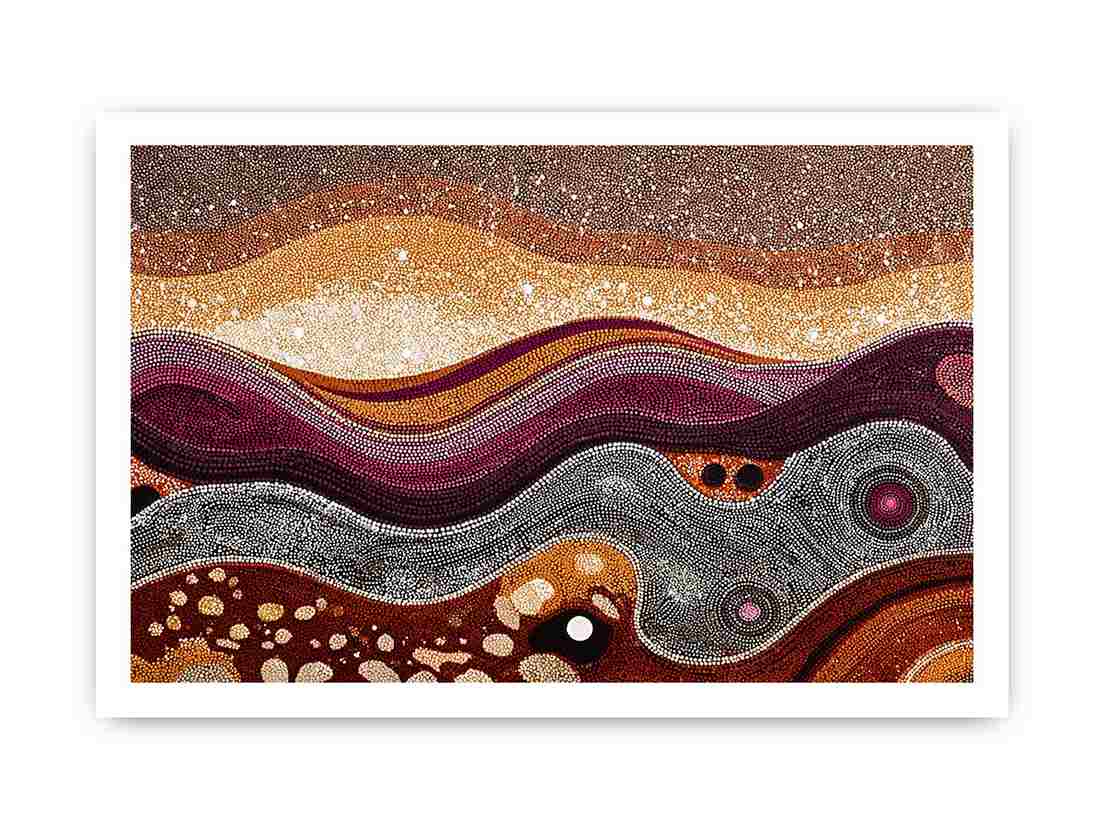 Traces of Infinity Dot Painting