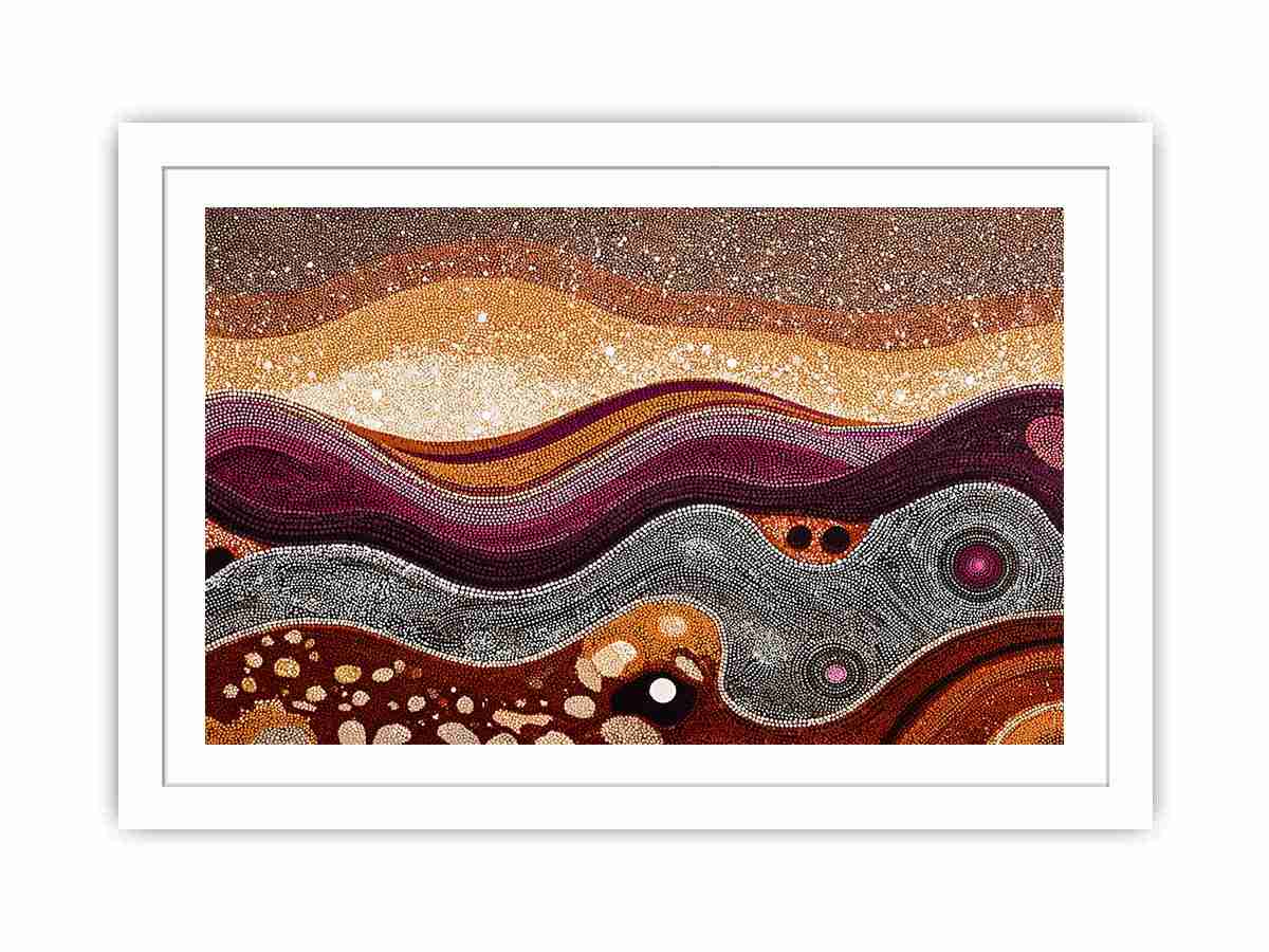 Traces of Infinity Dot Painting  Painting