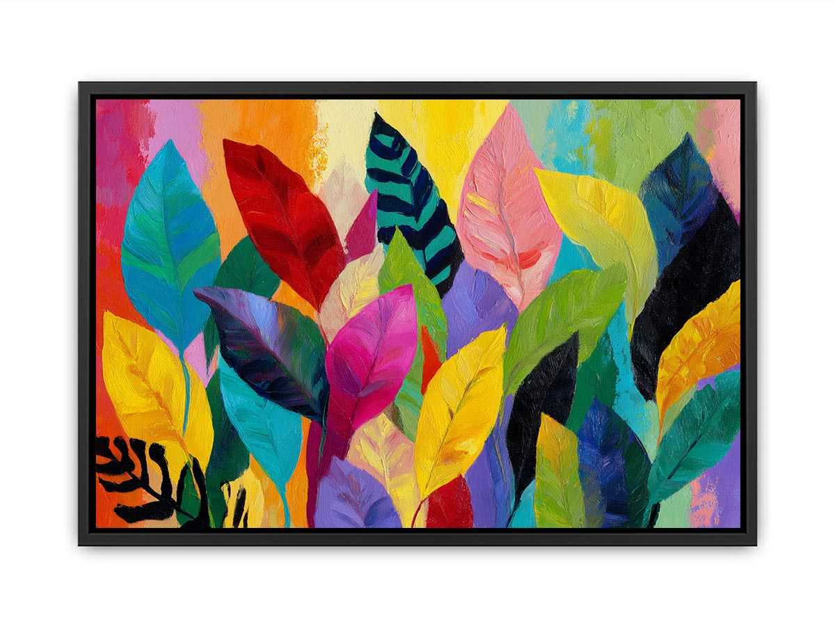 Abstract leaves Colorfull  Painting
