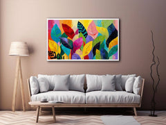 Abstract leaves Colorfull  Painting