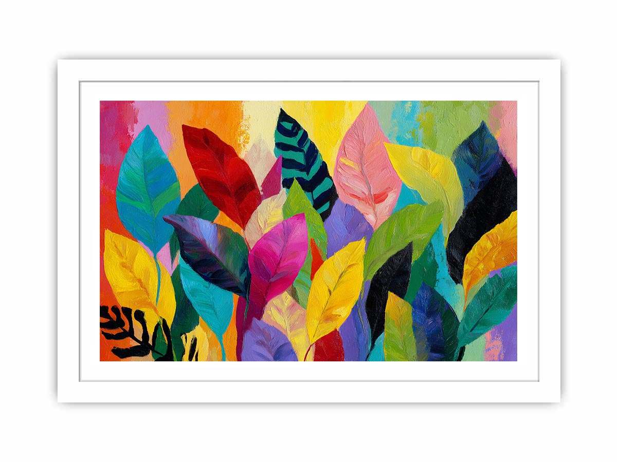 Abstract leaves Colorfull  Painting Painting