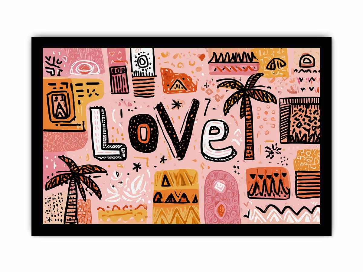 Palm Shadows, Heartbeats Love Painting