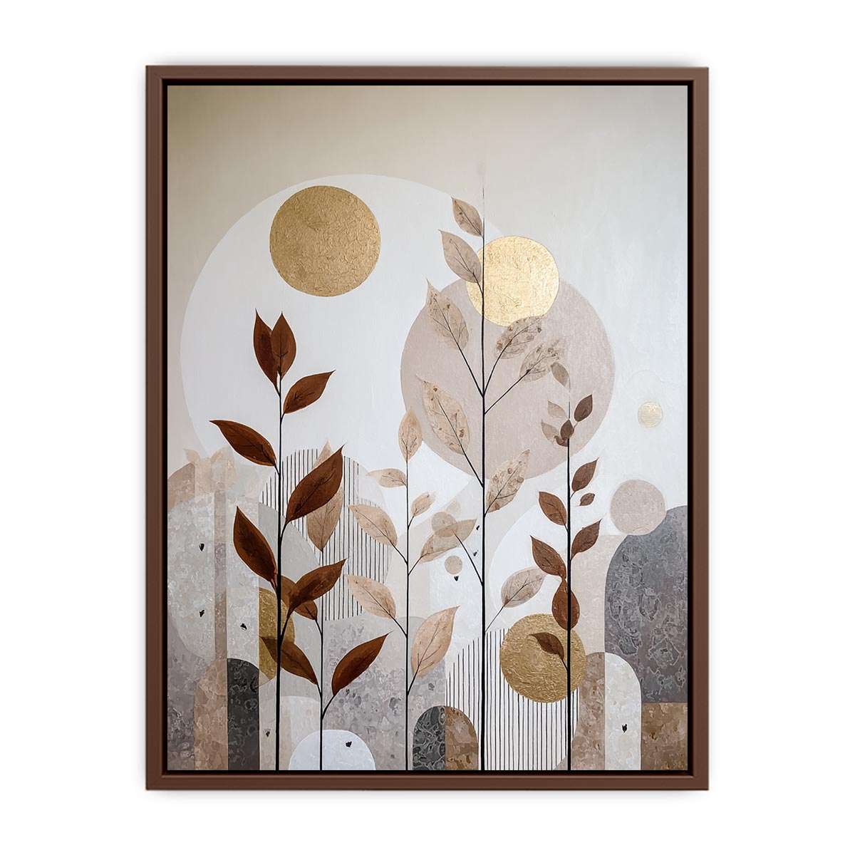 The Leaf Shines Botanical  Painting  Art Print