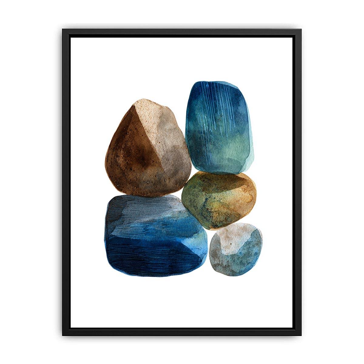 Memory of Stone Watercolor Gemoetirc art Painting