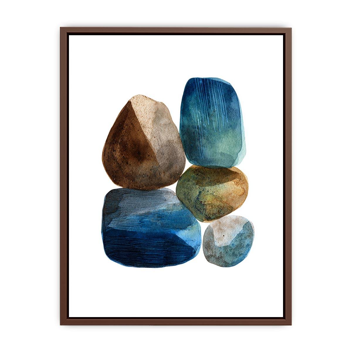 Memory of Stone Watercolor Gemoetirc art Painting Art Print