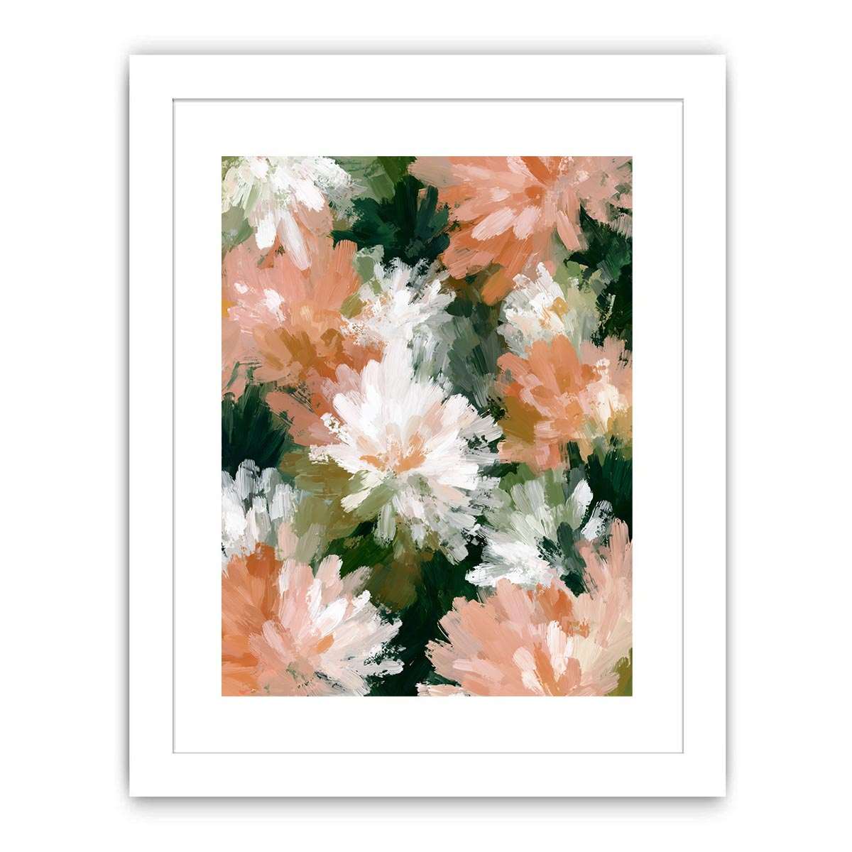 The Shape of Blooming Abstract Flowers Painting Painting