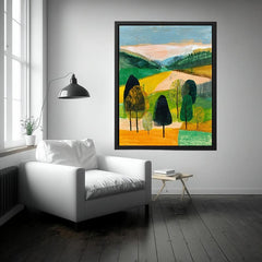 The Silent  Abstract Garden Painting