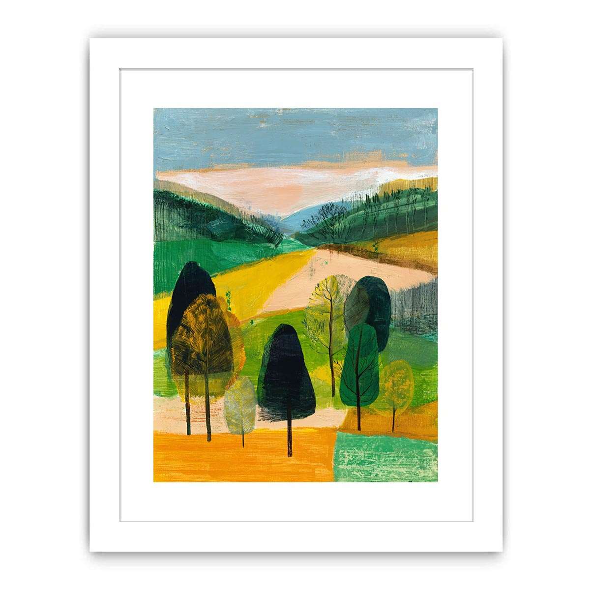 The Silent  Abstract Garden Painting Painting