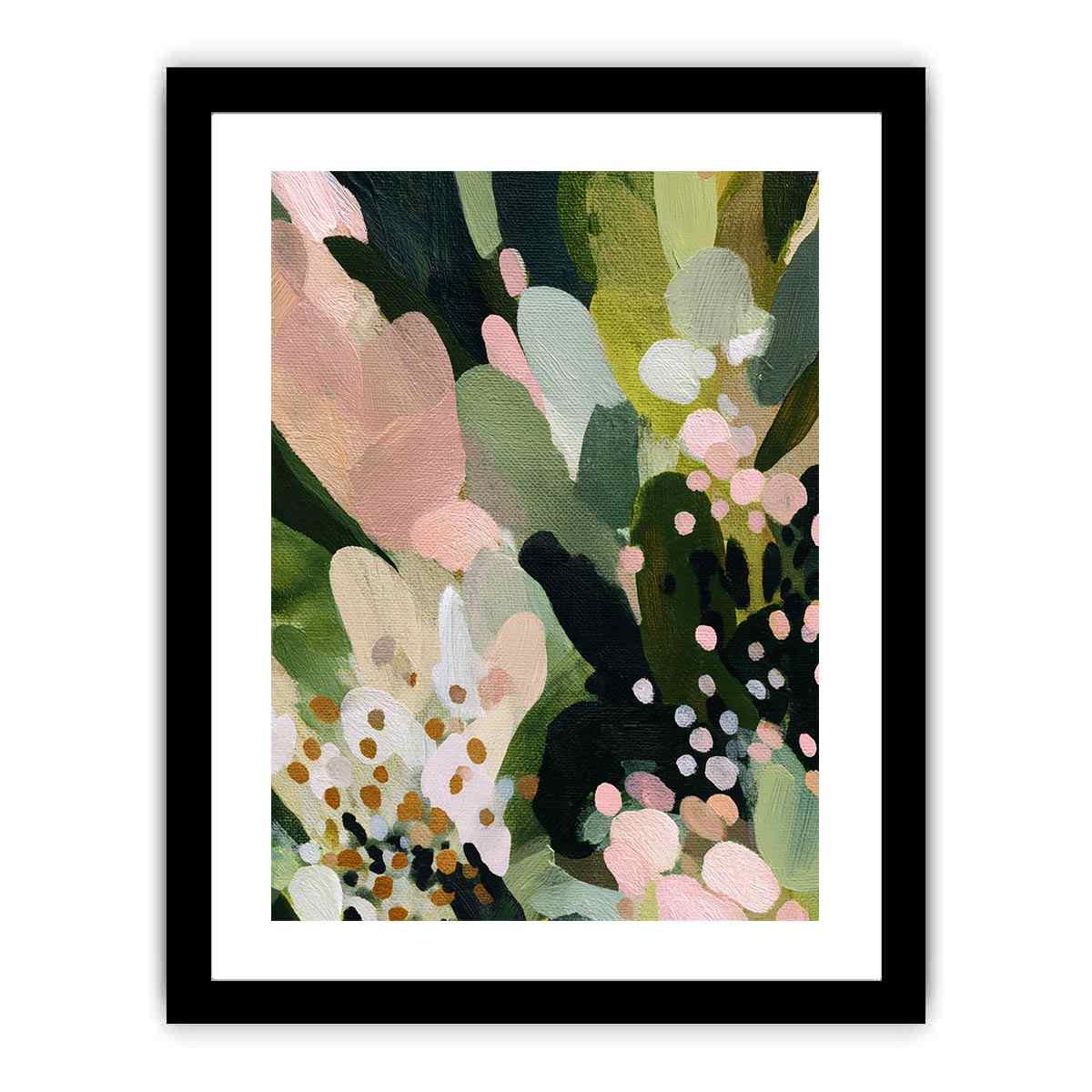 Abstract Garden Painting  Framed poster