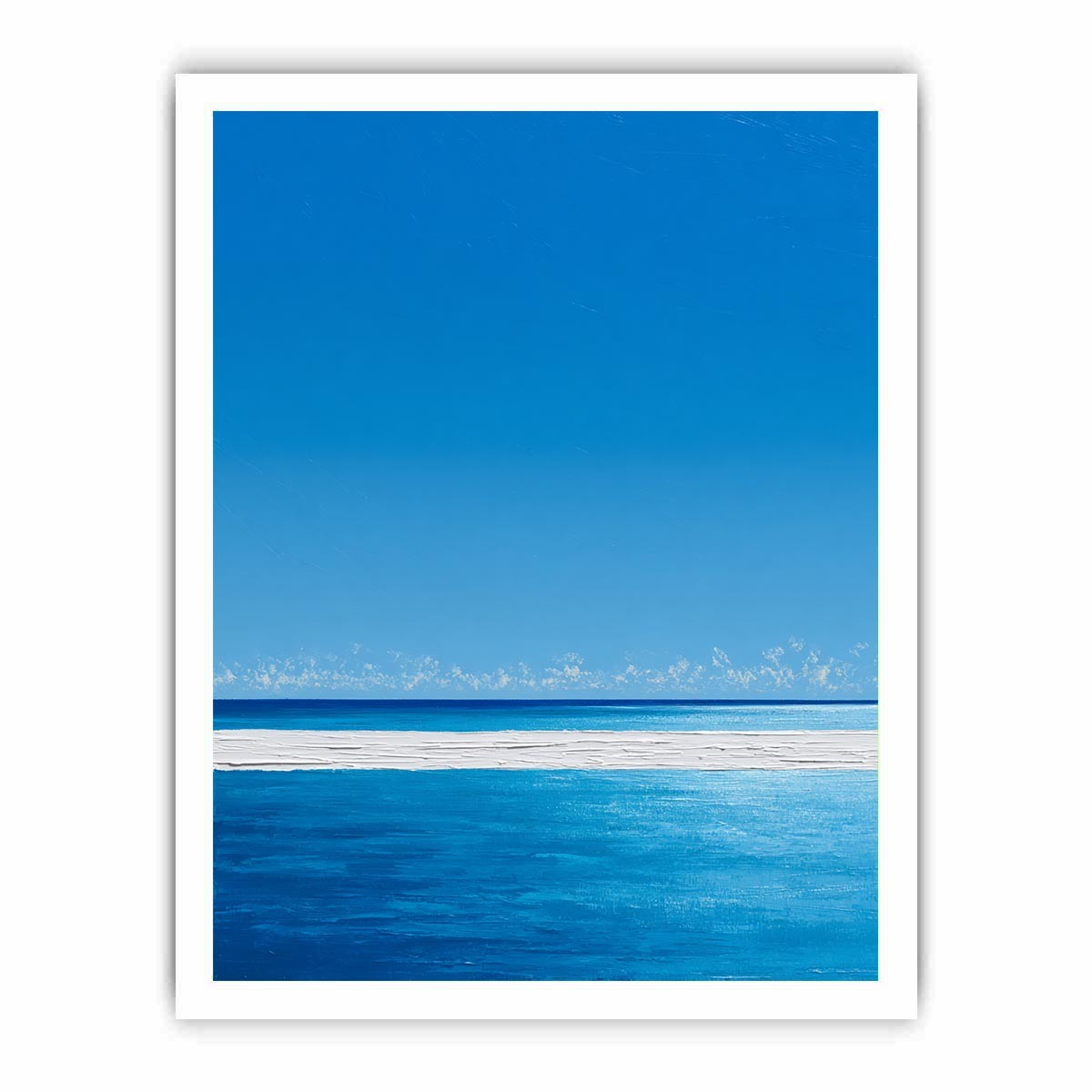 Azure Serenity  Abstract Art Painting