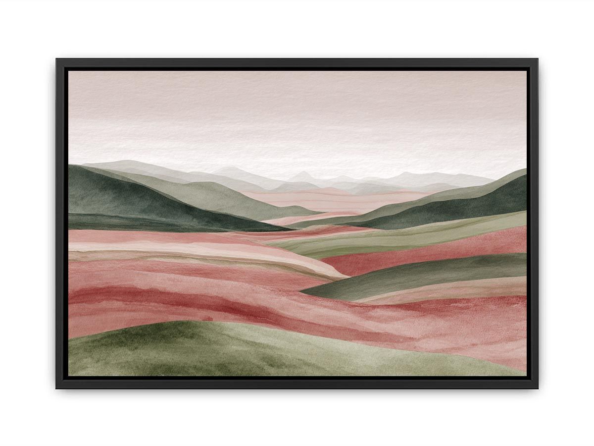 Pastel Sage Abstract  landscape Painting
