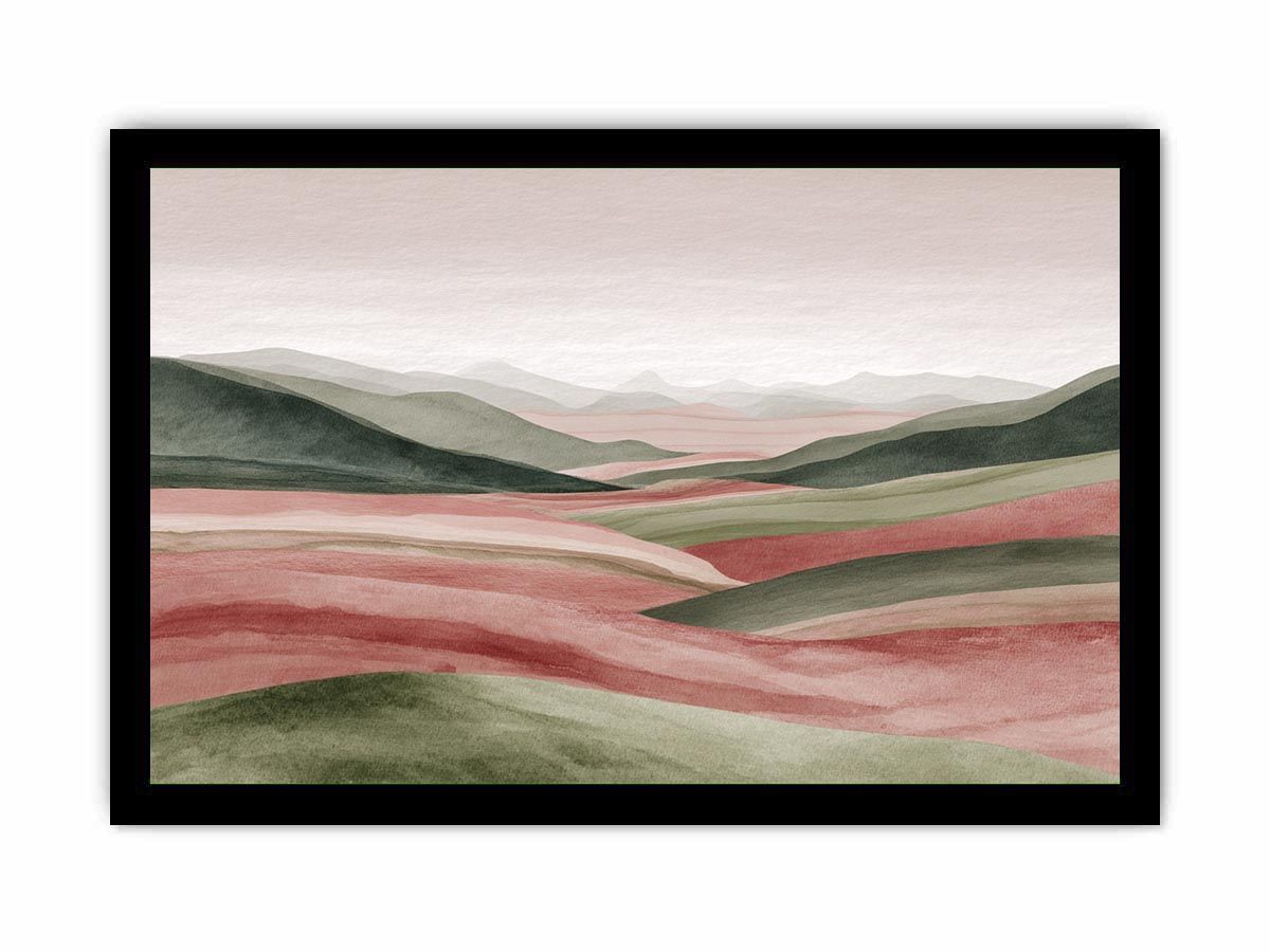 Pastel Sage Abstract  landscape Painting