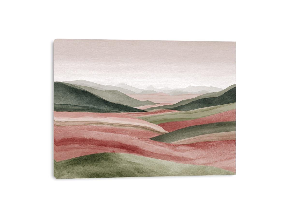 Pastel Sage Abstract  landscape Painting