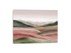 Pastel Sage Abstract  landscape Painting