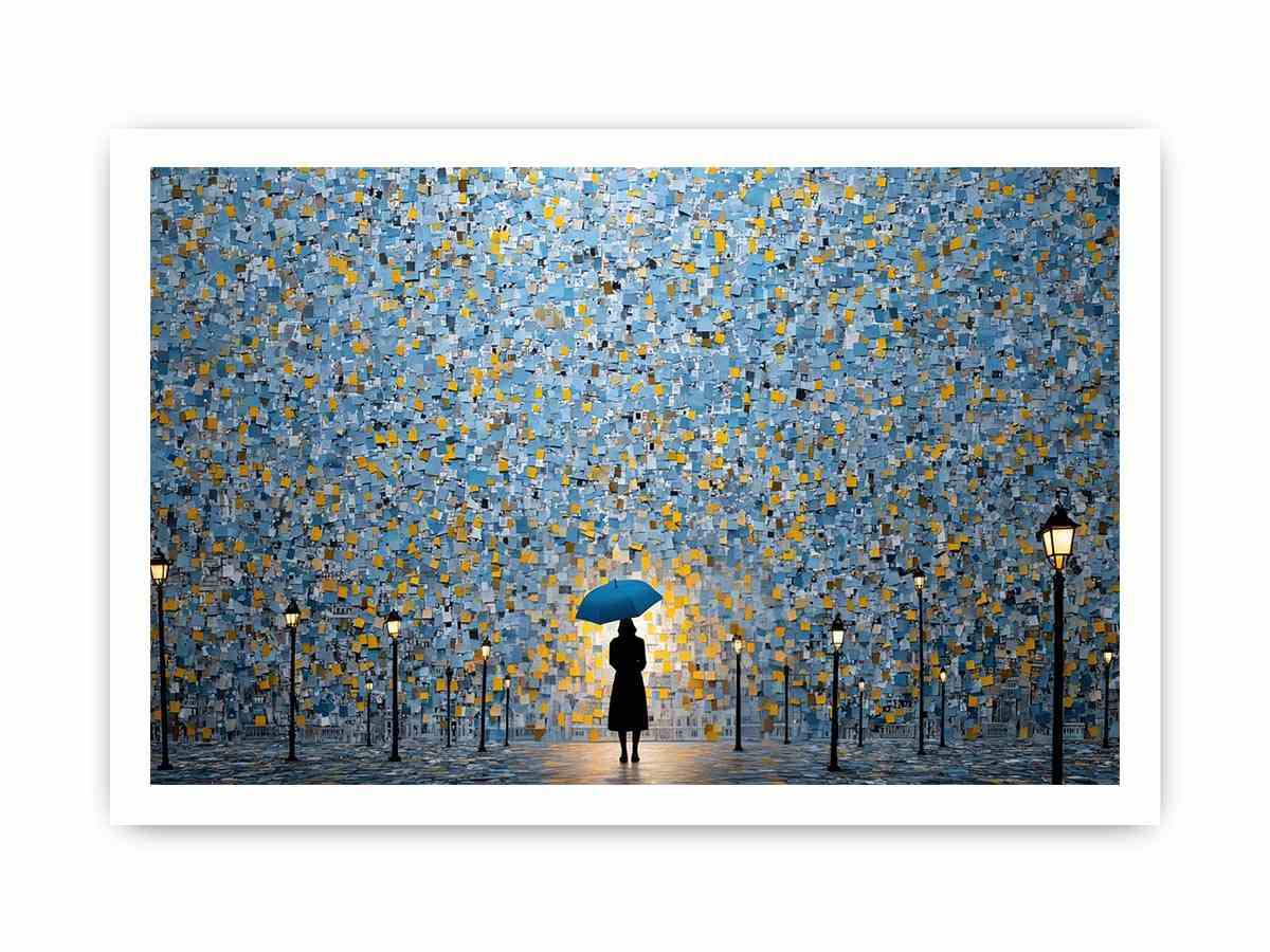 Abstract Rainwalk Painting