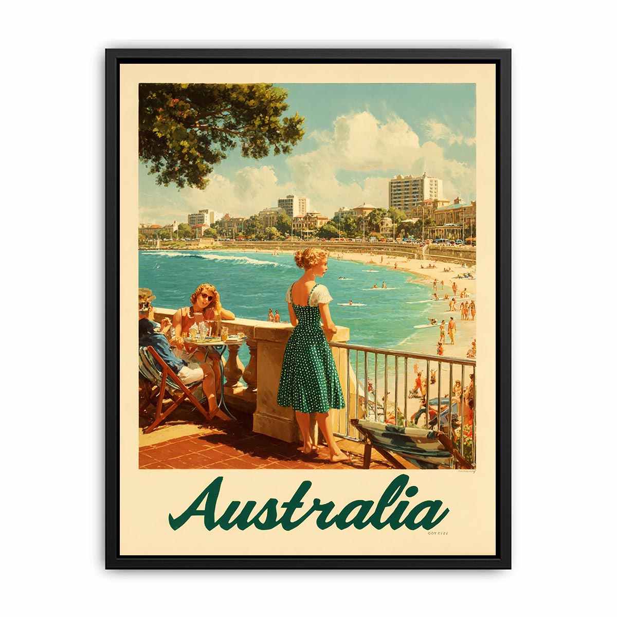 Love on the Golden Sands Australia Art Print