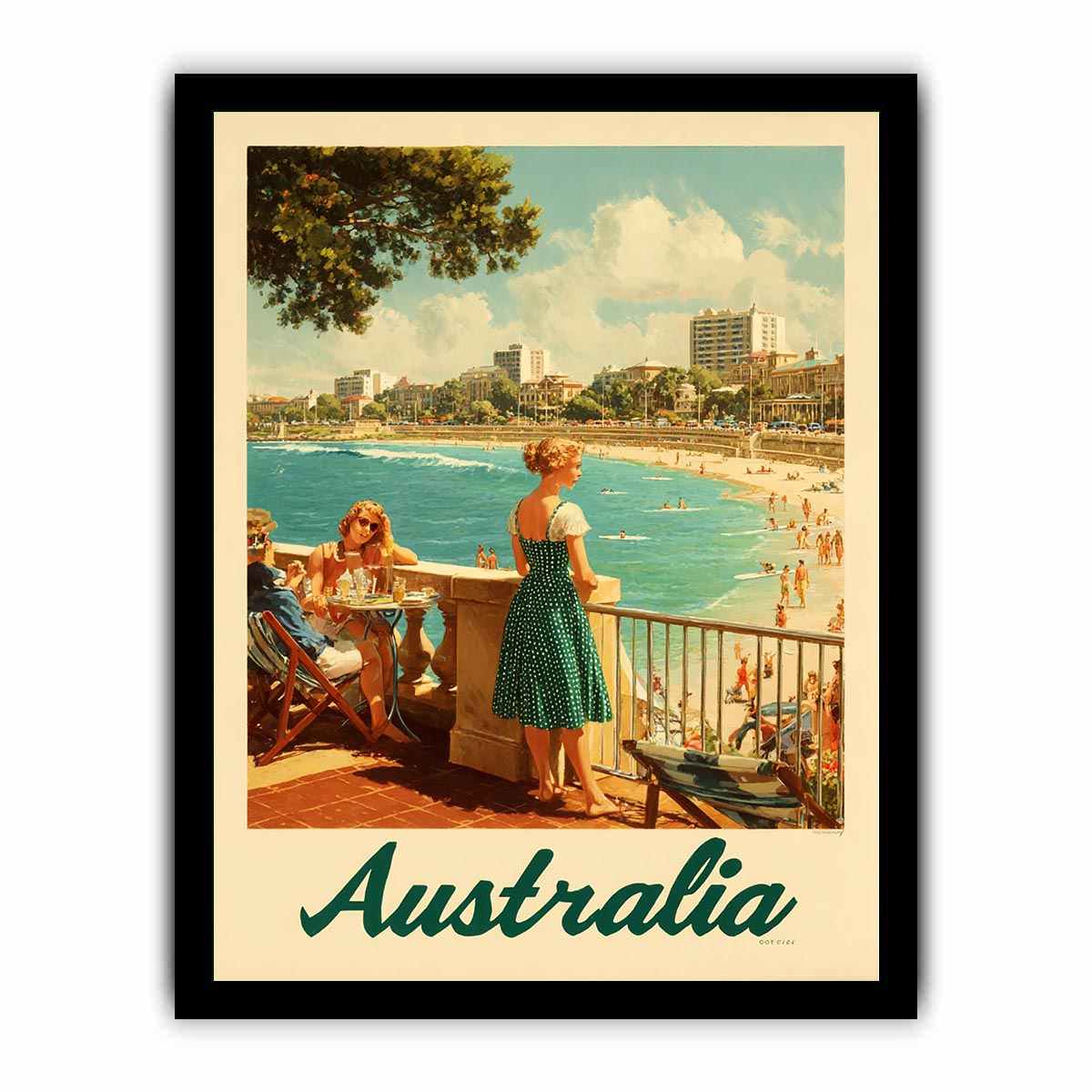 Love on the Golden Sands Australia Art Print
