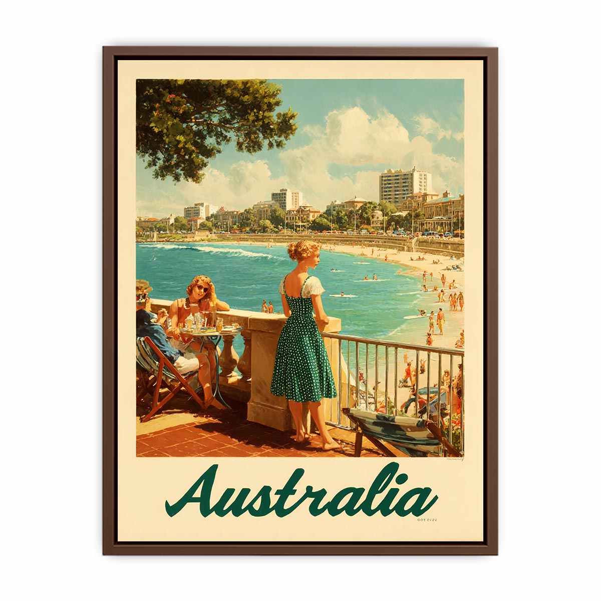 Love on the Golden Sands Australia Art Print Art Print