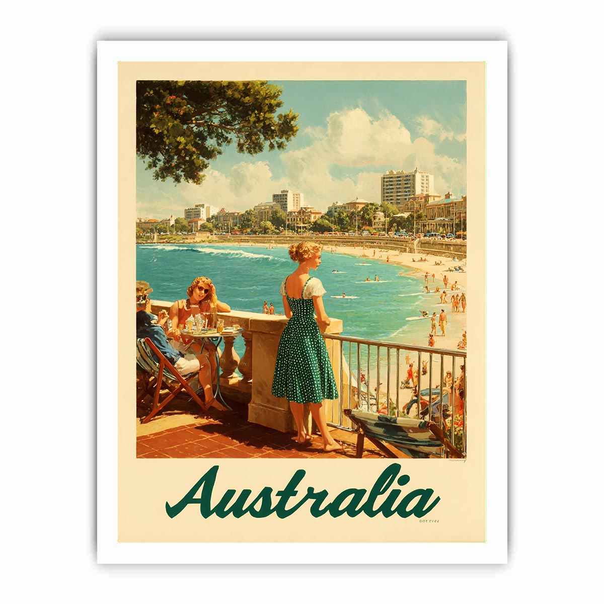 Love on the Golden Sands Australia Art Print