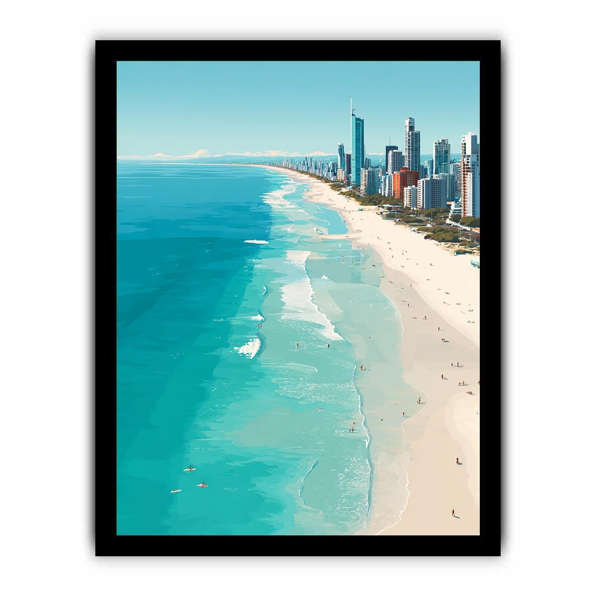 Gold Coast beach Australia  Painting