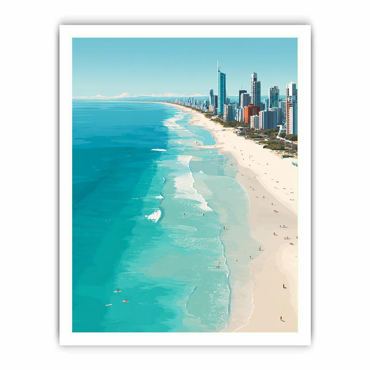 Gold Coast beach Australia  Painting