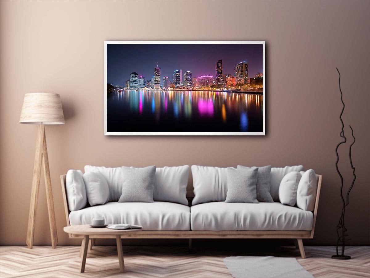 Brisbane  City Night  Painting