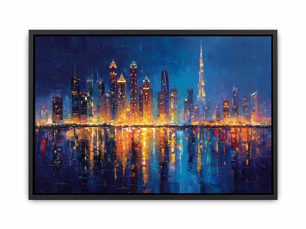 Dubai Skyline Cityscape  Painting