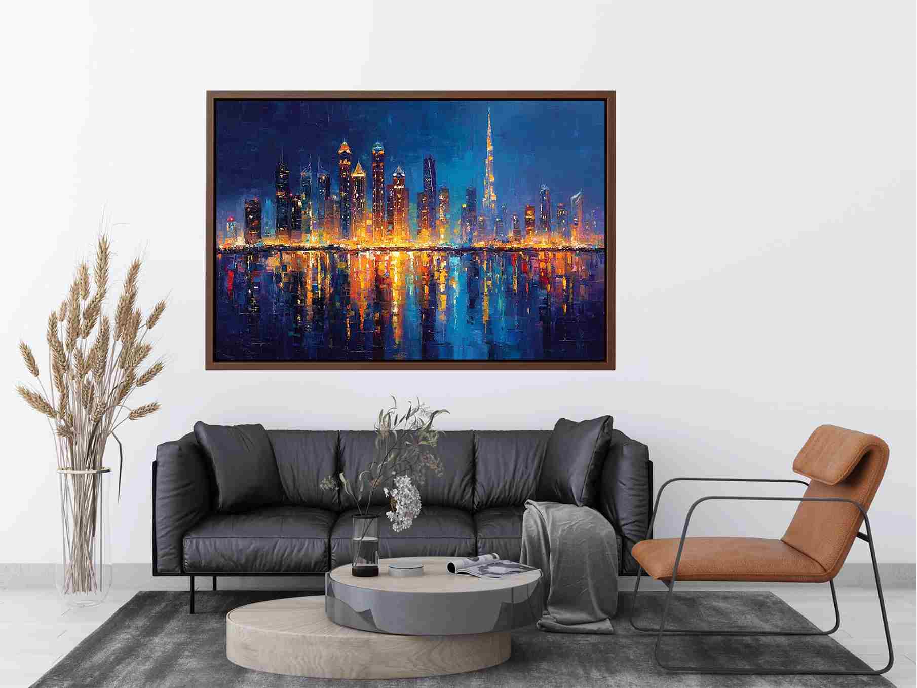 Dubai Skyline Cityscape  Painting
