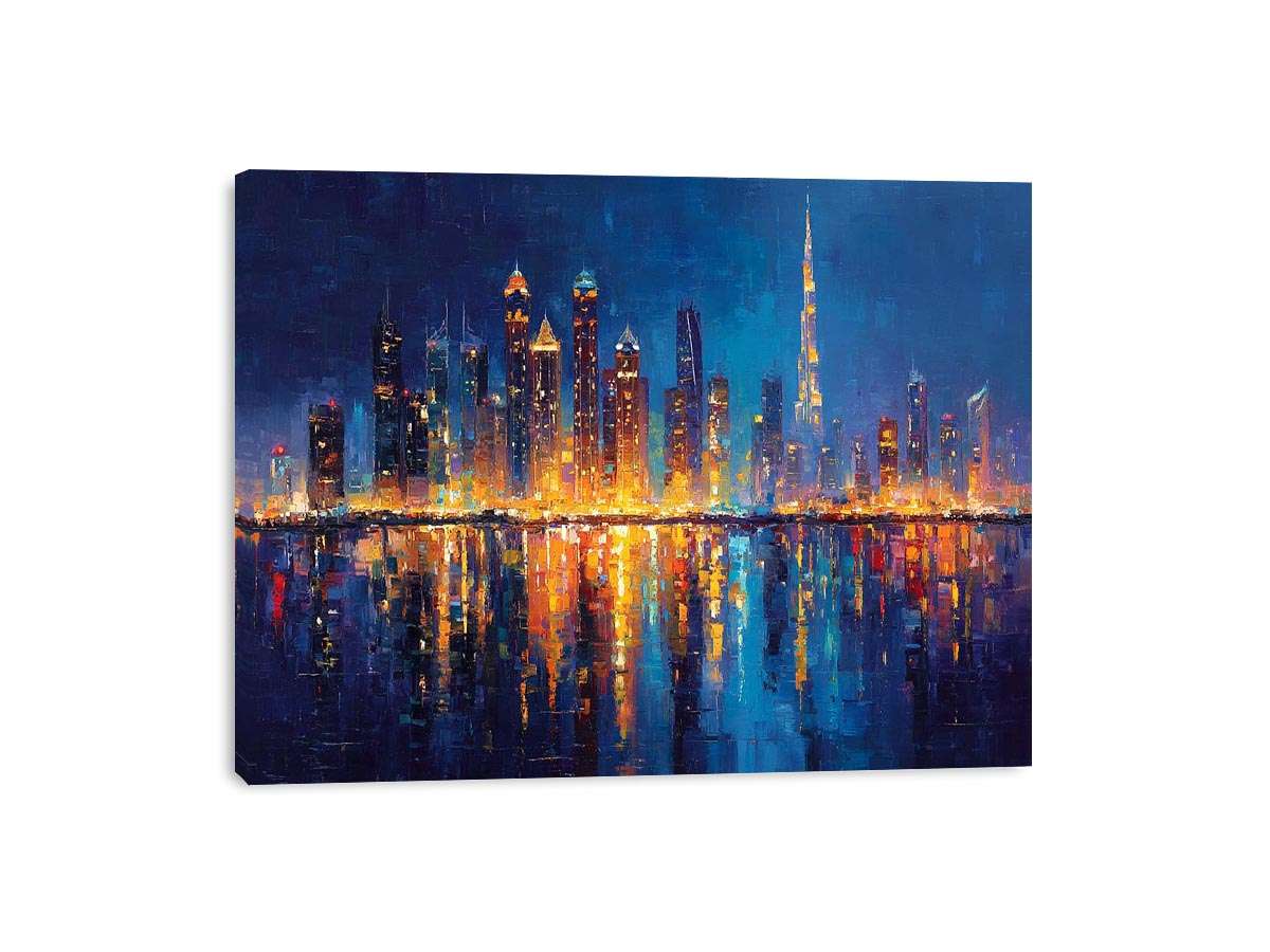 Dubai Skyline Cityscape  Painting