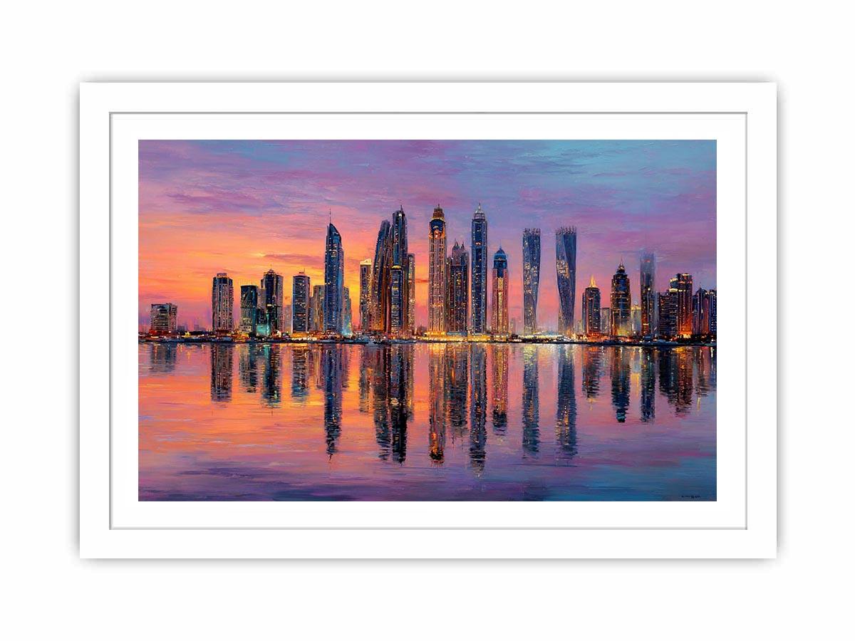 City  Skyline Cityscape Urban Painting  Painting