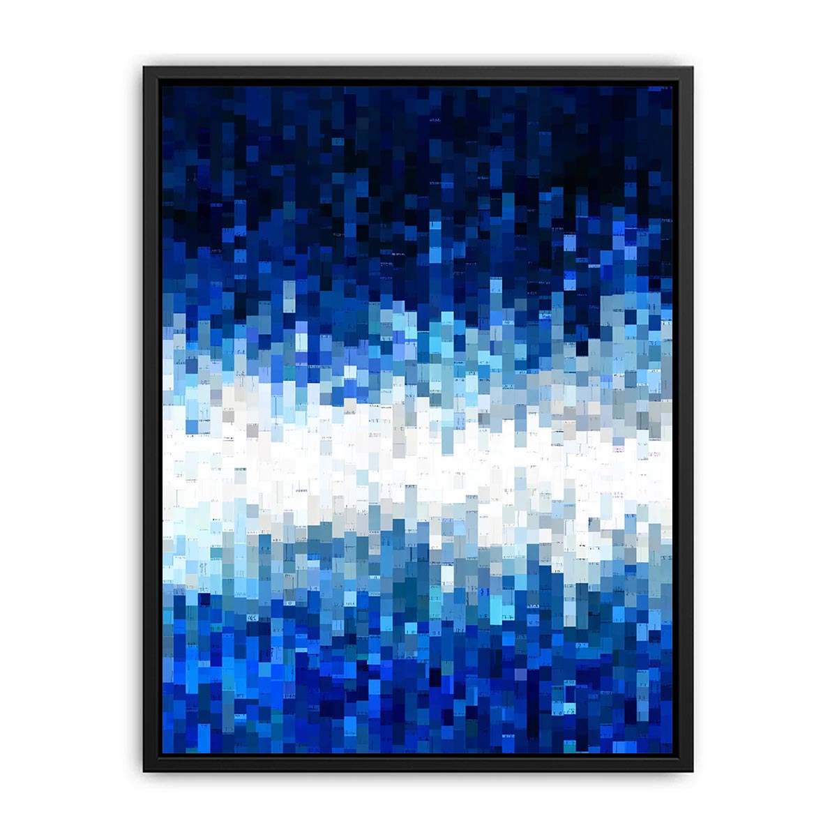 Abstract Pattern Blue Painting