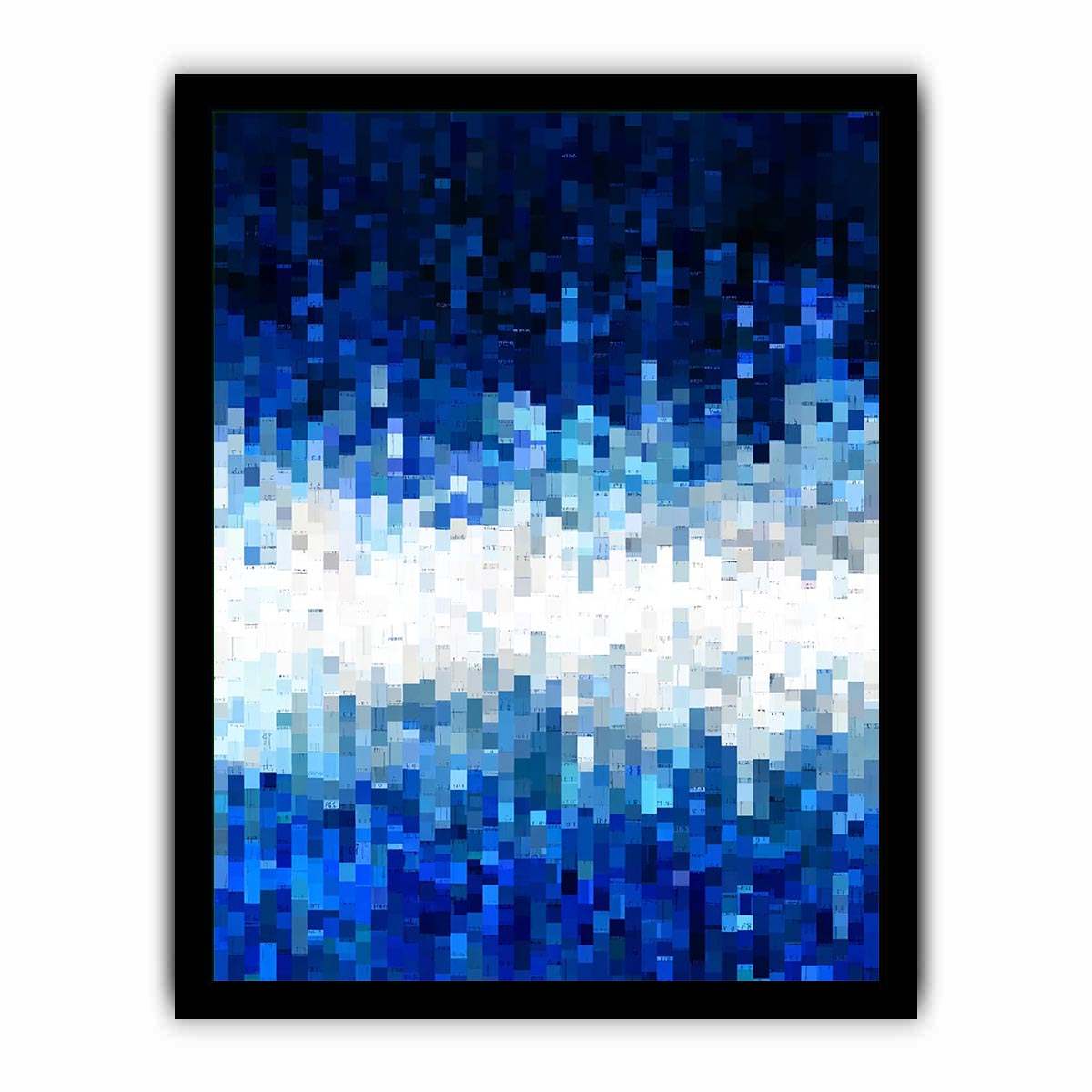 Abstract Pattern Blue Painting