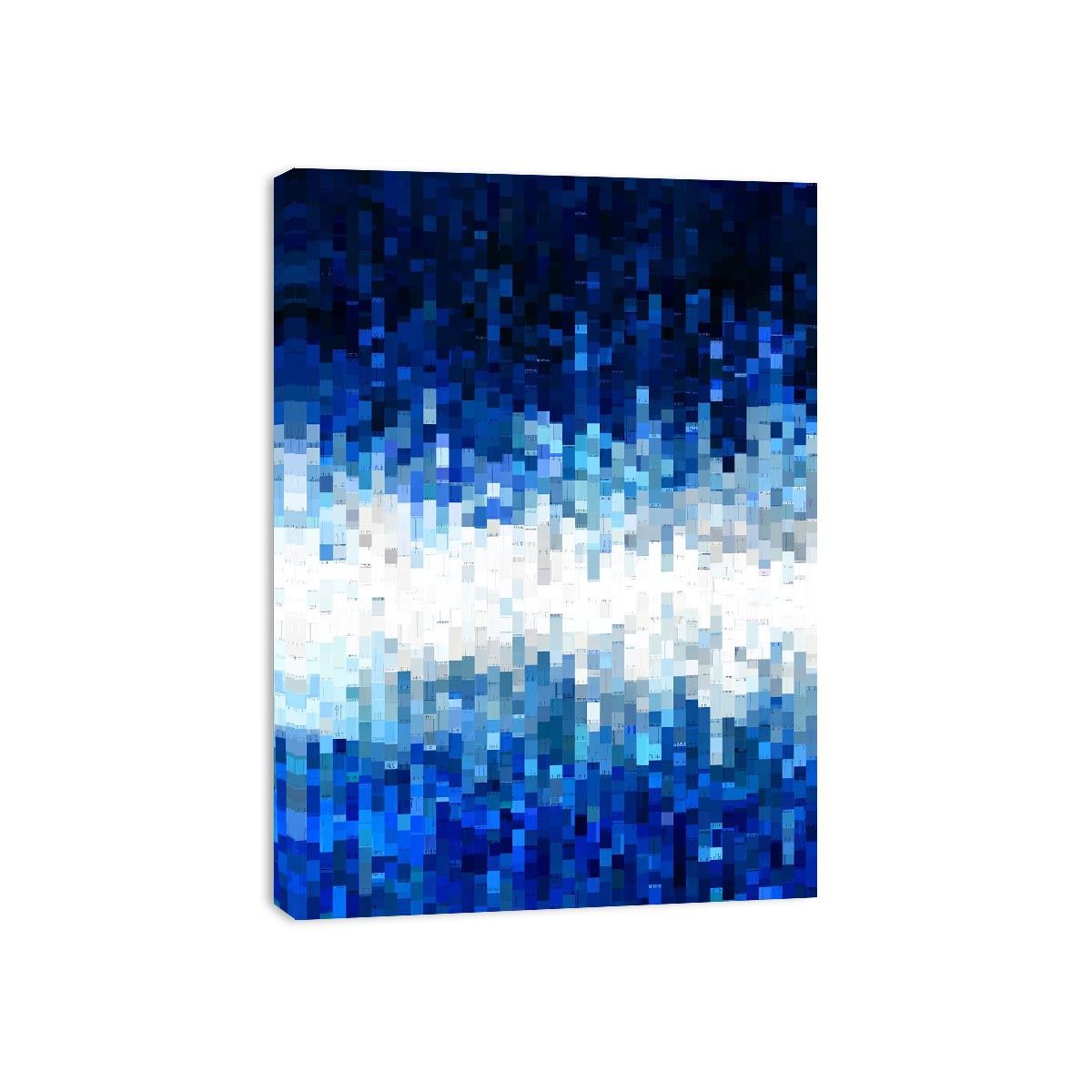 Abstract Pattern Blue Painting