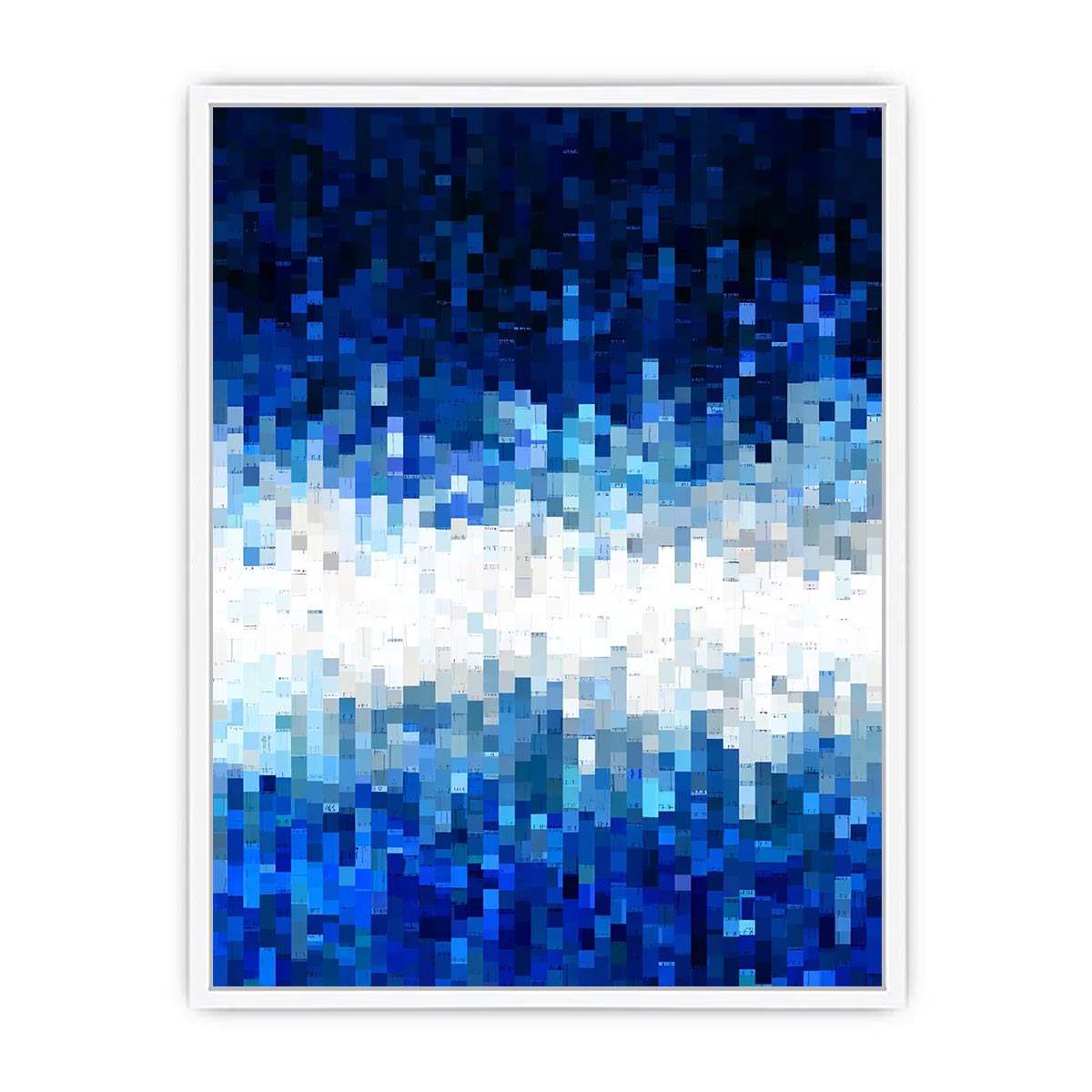 Abstract Pattern Blue Painting   canvas print