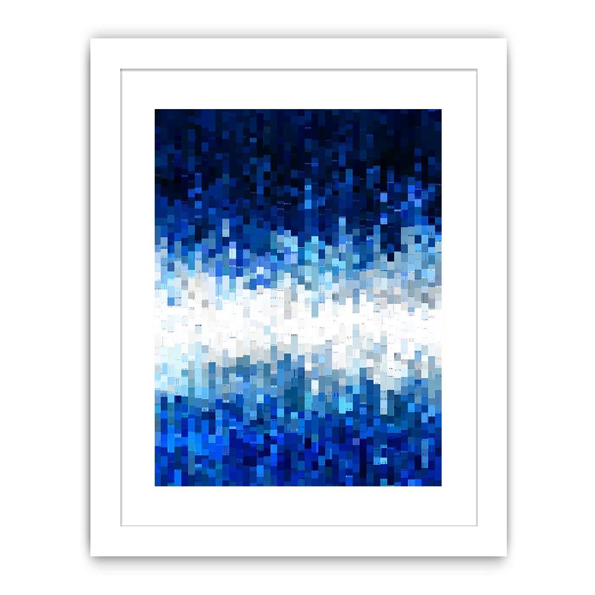 Abstract Pattern Blue Painting  Painting